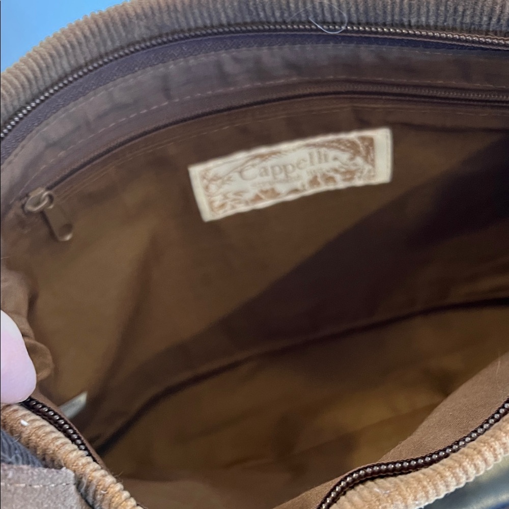 Cappelli Straworld Floral Patchwork Tote - Brown and Tan - Picture 5 of 8